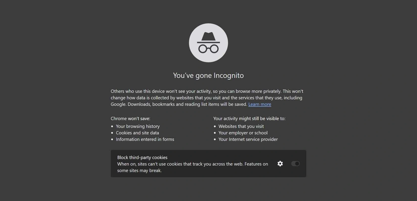 Why doesn't "Incognito Mode" provide true anonymity?